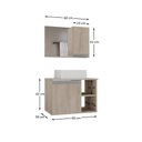 Ver imagem 4 de Conjunto de Gabinete Banheiro Virtus 60cm com Cuba e Espelheira