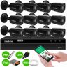 Kit 12 Câmeras Intelbras Vhd 1230 B Full Hd 1080p Bullet Black G7 Visão Noturna 30m Ip67 + Dvr Intel - 2