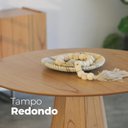 Ver imagem 3 de Mesa de Jantar Isis 4 Lugares Redonda MDF 117cm Cinamomo