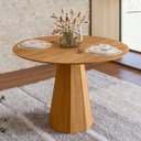 Ver imagem 1 de Mesa de Jantar Isis 4 Lugares Redonda MDF 117cm Cinamomo