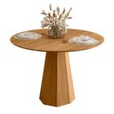 Ver imagem 2 de Mesa de Jantar Isis 4 Lugares Redonda MDF 117cm Cinamomo