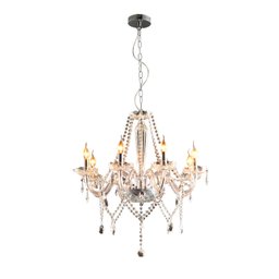 Lustre Baronesa 8 Hastes E14 Vidro Transparente Avant - 2
