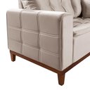 Ver imagem 5 de Sofá Atenas 1,70 Veludo Marfin Living Base Madeira Império Estofados