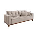 Ver imagem 3 de Sofá Atenas 1,70 Veludo Marfin Living Base Madeira Império Estofados