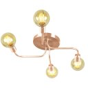 Ver imagem 3 de Lustre Sputnik Aranha 4 Braços Cobre Quarto Sala Cozinha