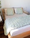 Ver imagem 4 de Manta Peseira de Maxi Tricot Casal 0,60x2,00m, Cor Verde Claro - Magma Cotton