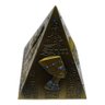 Pirâmide Do Egito De Metal Cofre Dos Deuses Pedras Azuis - Dourado - 2