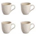 Ver imagem 1 de Conjunto 4 Canecas 273ml Cerâmica Porto Brasil Xícaras Resistentes Off White