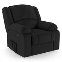 Ver imagem 1 de Poltrona do Papai Reclinável Melim Power Touch Massagem Pu Preto Fh1 - D'Rossi