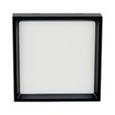 Ver imagem 1 de Plafon Led Deep Sobrepor Quadrado Recuado 17w 3000k 1300lm Preto Abs-stella