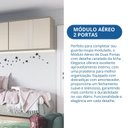Ver imagem 6 de Modulo Aéreo 2 Portas 100cm x 73cm Elegance Cinza/Niquel|Blanc