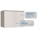 Ver imagem 5 de Modulo Aéreo 2 Portas 100cm x 73cm Elegance Cinza/Niquel|Blanc