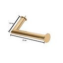 Ver imagem 6 de Porta Papel Higiênico Papeleira de Parede de Banheiro 13cm em Aço Inox Dourado Tessália Stainless