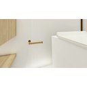 Ver imagem 5 de Porta Papel Higiênico Papeleira de Parede de Banheiro 13cm em Aço Inox Dourado Tessália Stainless