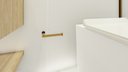 Ver imagem 5 de Porta Papel Higiênico Papeleira de Parede de Banheiro 13cm em Aço Inox Dourado Tessália Stainless