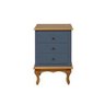 Mesa de Cabeceira Luis Xv 3 Gavetas - Petroleo - 2