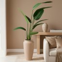 Ver imagem 1 de Arbusto Árvore Artificial de Heliconia com Vaso Thai Polietileno Areia | Formosinha