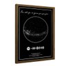Quadro com Música Mapa Das Estrelas Spotify em Moldura Caixa Tacolado Papel de Parede - 5