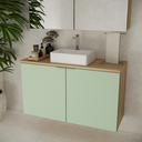 Ver imagem 1 de Gabinete Nature 110cm Estilare Gab4035 Carvalho/verde