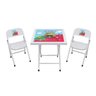 Conjunto Fantasia Mesa com 2 Cadeiras Branco / Escola - 1