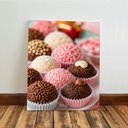 Ver imagem 5 de Kit 3 Quadro Decorativo Confeitaria Doceria Donuts Doces 28x20cm
