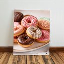 Ver imagem 4 de Kit 3 Quadro Decorativo Confeitaria Doceria Donuts Doces 28x20cm