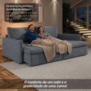 Ver imagem 6 de Sofá Cama Retrátil 260cm 04 Lugares Resplendor