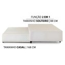Ver imagem 5 de Cama Box Base c/Auxiliar Solteiro MH1453 Bordado White (88x188x32) - Herval
