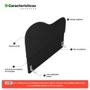 Ver imagem 3 de Cabeceira Orgânica Cama Box Queen Size Sea 160cm com Frame Bouclé Preto - Desk Design