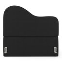 Ver imagem 5 de Cabeceira Orgânica Cama Box Queen Size Sea 160cm com Frame Bouclé Preto - Desk Design