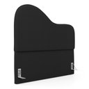Ver imagem 1 de Cabeceira Orgânica Cama Box Queen Size Sea 160cm com Frame Bouclé Preto - Desk Design