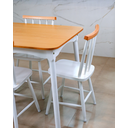 Ver imagem 4 de Jogo de Jantar Colonial Clássico Mesa Soft 4 Cadeiras Brancas Cozinha