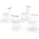 Ver imagem 5 de Jogo de Jantar Colonial Clássico Mesa Soft 4 Cadeiras Brancas Cozinha