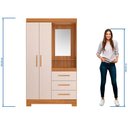 Ver imagem 5 de Guarda-roupa Nt 6020 Freijo com Off White - Notavel