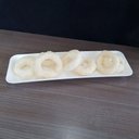 Ver imagem 4 de Kit 50 Petisqueiras 31,5x9,5x3cm Brancas Prato Coza Porções Restaurante Bar