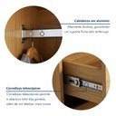 Ver imagem 7 de Guarda Roupa Casal 6 Portas 2 Gavetas 100% MDF Norten Marrom/Cinamomo/Off White
