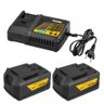 Kit 2 Baterias 18v 4ah Linha Intercambiável com Carregador Rápido Vonder - 1