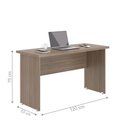 Ver imagem 4 de Escrivaninha e Armario para Escritorio Mister Affara 2 Portas MDP 120cm Marrom Casah
