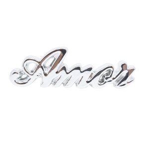 Enfeite Decorativo para Sala Mesa Centro Rack Estante Quarto Porcelana Pequeno Brilhante Amor:amor P