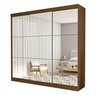 Guarda Roupa Casal Premium Isabela 205,9cm com Espelho 3 Portas 4 Gavetas Espresso Móveis     - 12