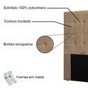 Ver imagem 2 de Cabeceira King 1,95m Santiago Suede - Pallazio Cor Bege