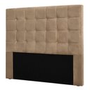 Ver imagem 3 de Cabeceira King 1,95m Santiago Suede - Pallazio Cor Bege