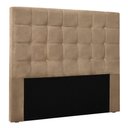 Ver imagem 1 de Cabeceira King 1,95m Santiago Suede - Pallazio Cor Bege