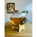 Ver imagem 3 de Barril para Cachaça Vinho Licor 5 Litros de Vidro com Suporte em Madeira