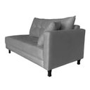 Ver imagem 3 de Recamier Charmy 1,40m Suede Cinza - Dominic Decor