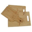 Ver imagem 1 de Kit 3 Tabuas de Carne Madeira Bambu Churrasco Cozinha