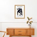 Ver imagem 2 de Quadro Moldura Dourada Picasso - The Acrobat 45x34cm:com Vidro