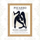 Ver imagem 1 de Quadro Moldura Dourada Picasso - The Acrobat 45x34cm:com Vidro