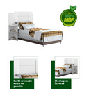 Ver imagem 5 de Cabeceira Solteiro com Mesa de Apoio 100% MDF Lívia