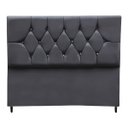 Ver imagem 1 de Cabeceira Estofada Cama Box Solteirão 100 cm Suede Ayla:Cinza Escuro